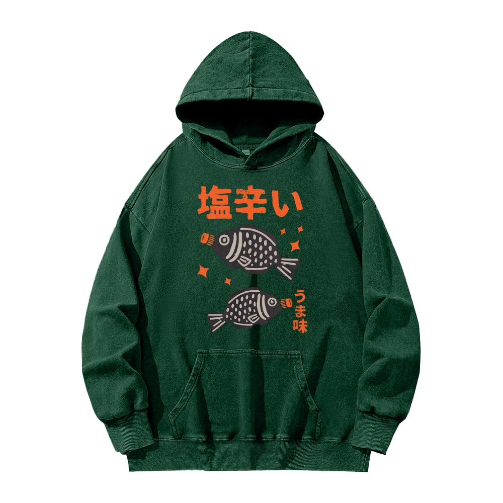 Salty fish sauce Vintage Washed Hoodie