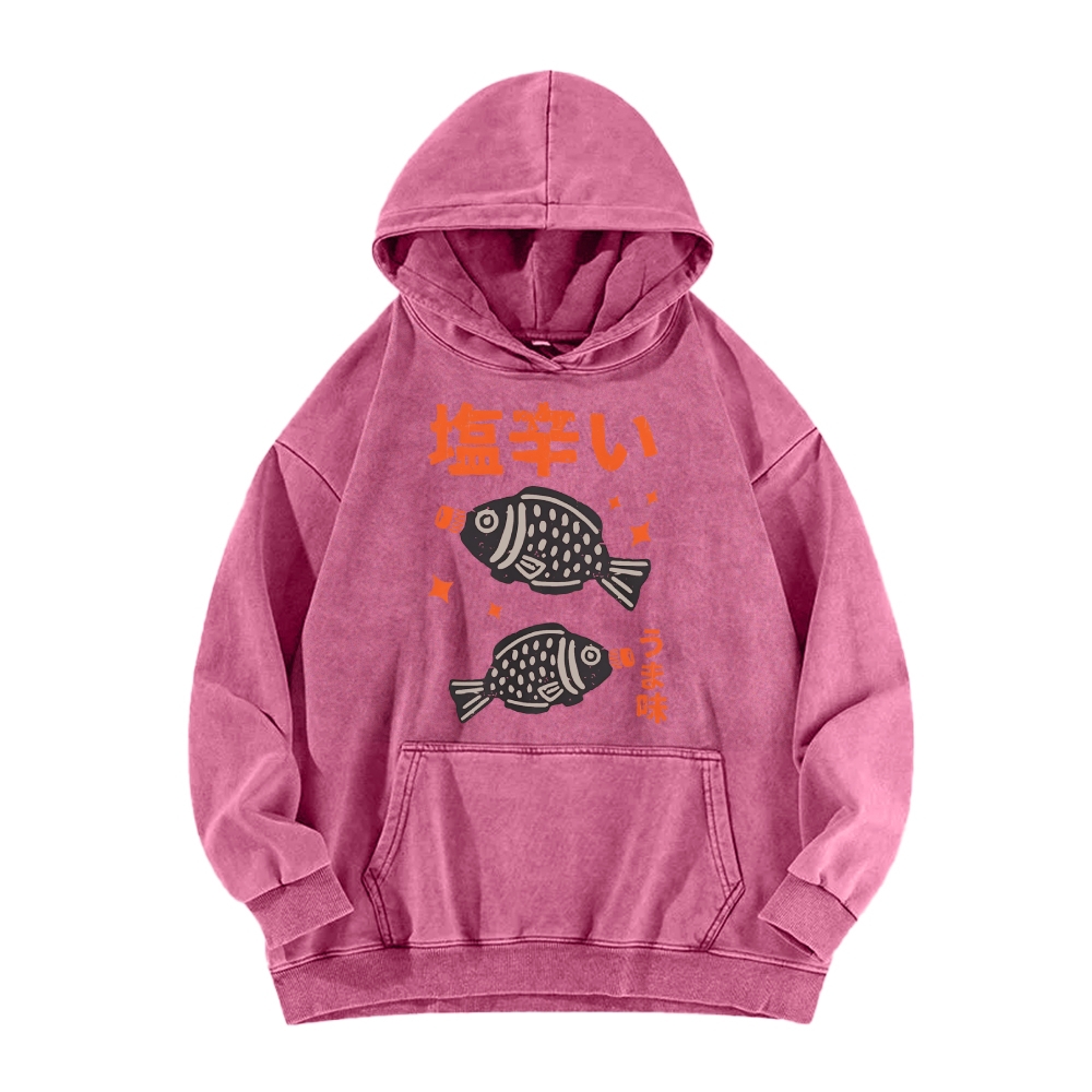 Salty fish sauce Vintage Washed Hoodie
