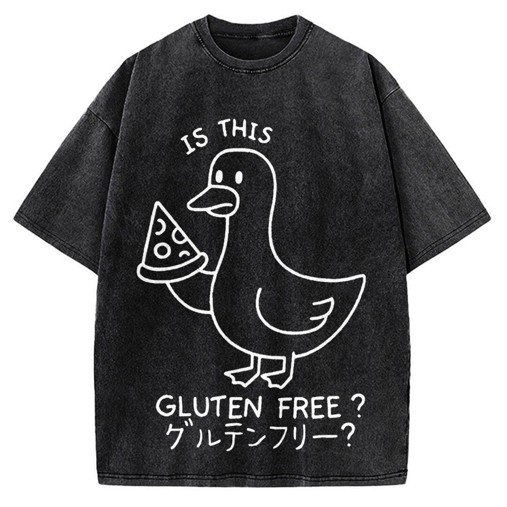 Goose eat pizza is this gluten free Vintage Washed T-shirt