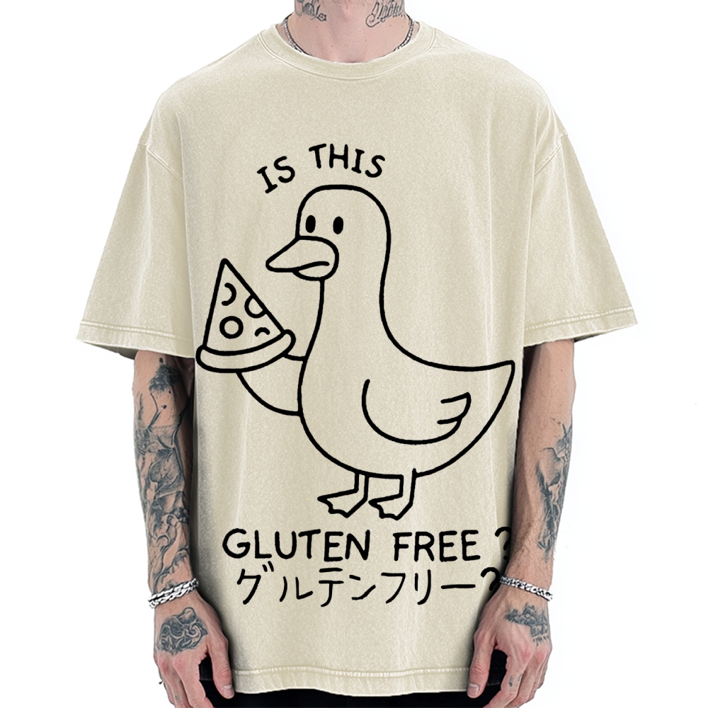 Goose eat pizza is this gluten free Vintage Washed T-shirt
