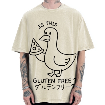 Goose eat pizza is this gluten free Vintage Washed T-shirt