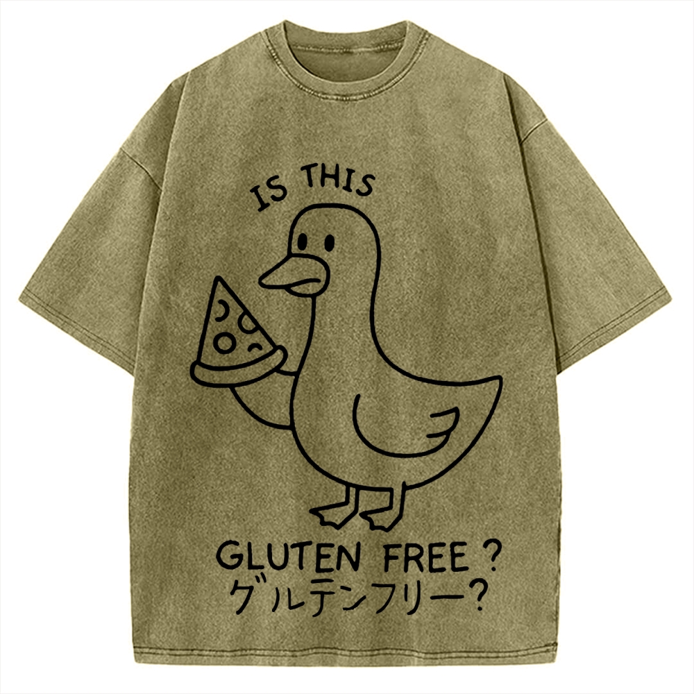 Goose eat pizza is this gluten free Vintage Washed T-shirt