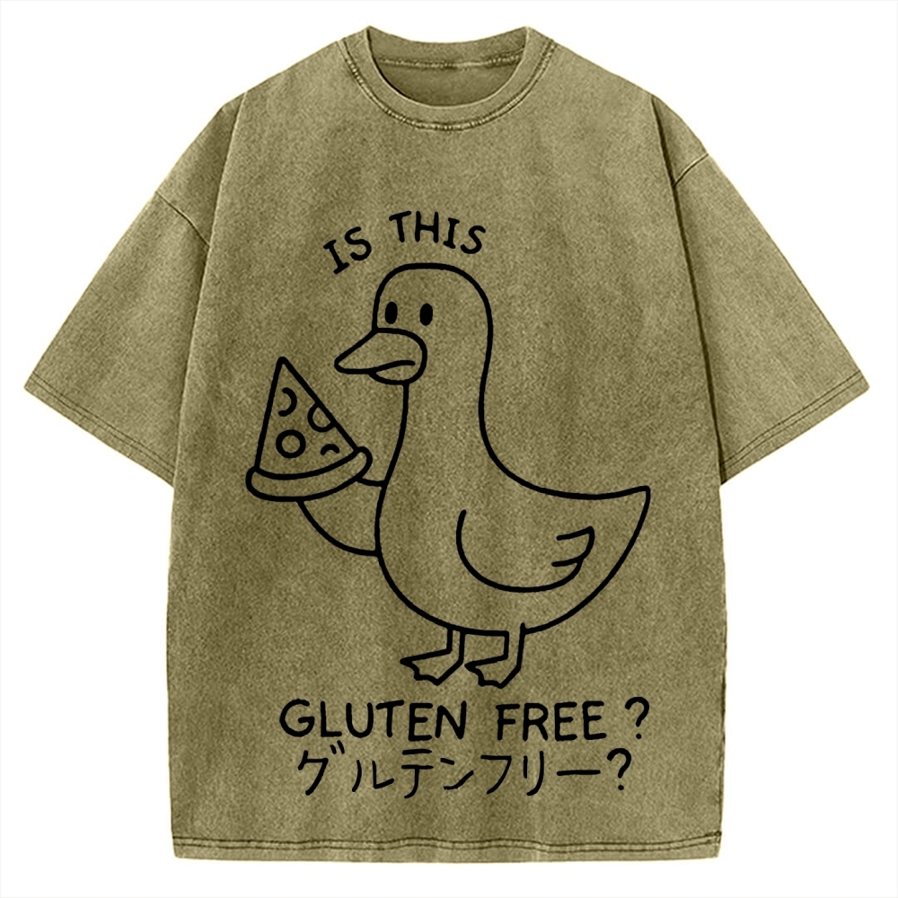 Goose eat pizza is this gluten free Vintage Washed T-shirt