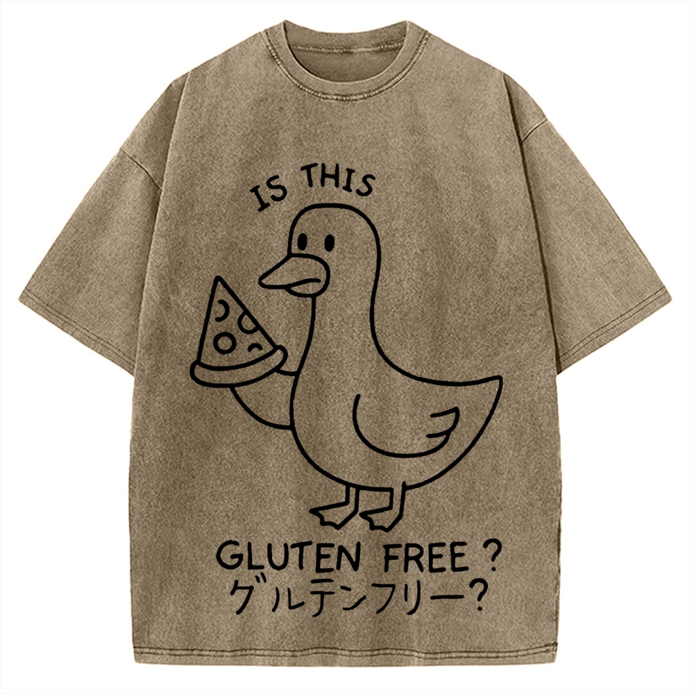 Goose eat pizza is this gluten free Vintage Washed T-shirt
