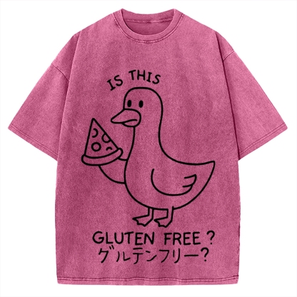 Goose eat pizza is this gluten free Vintage Washed T-shirt