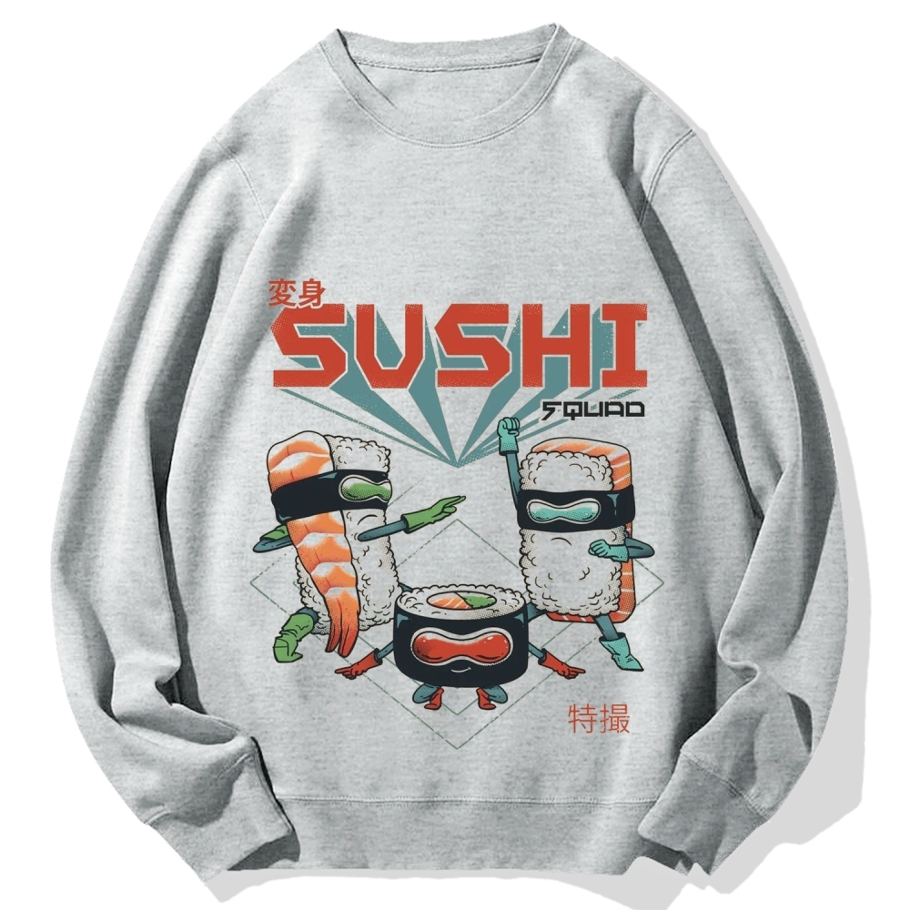 Sushi Kamen Cotton Sweatshirt
