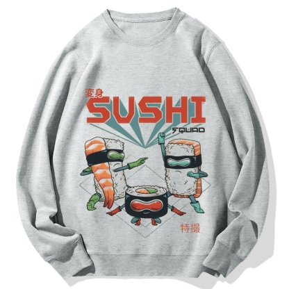 Sushi Kamen Cotton Sweatshirt