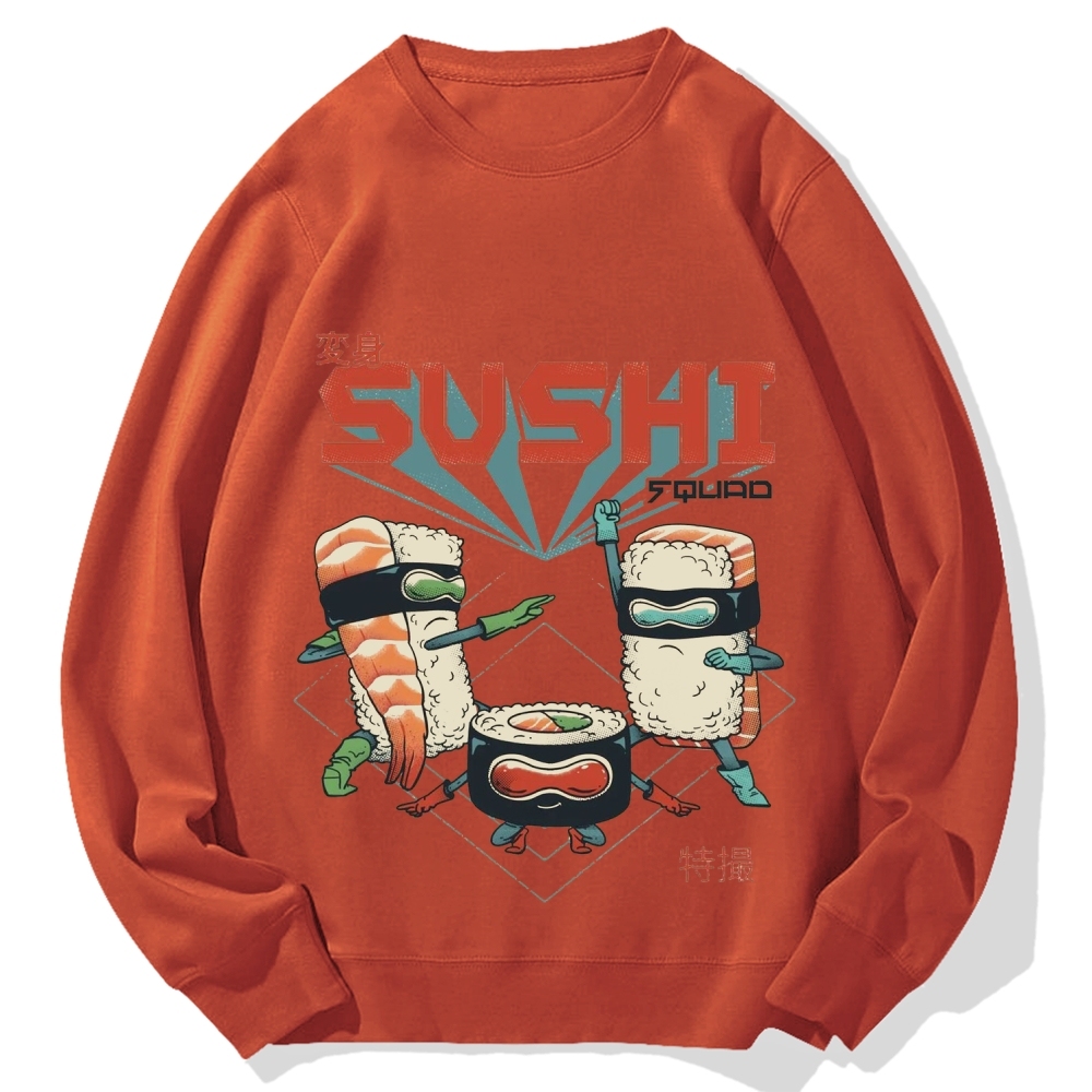 Sushi Kamen Cotton Sweatshirt