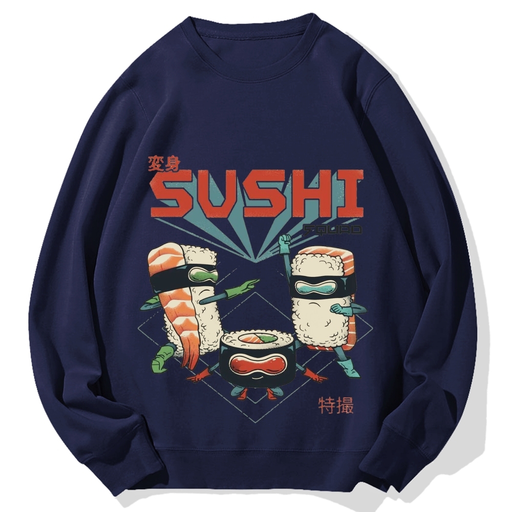 Sushi Kamen Cotton Sweatshirt