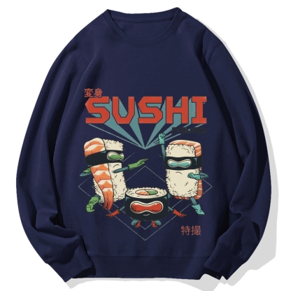 Sushi Kamen Cotton Sweatshirt