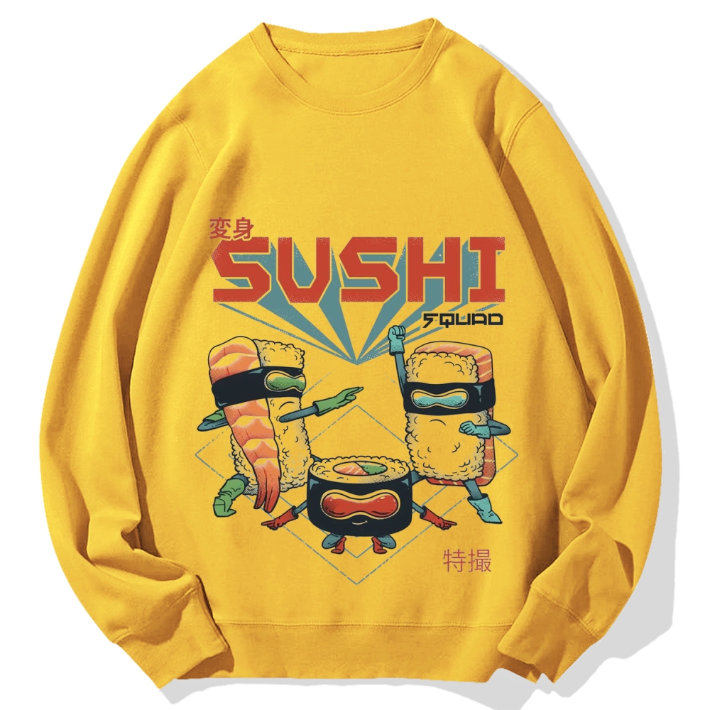Sushi Kamen Cotton Sweatshirt