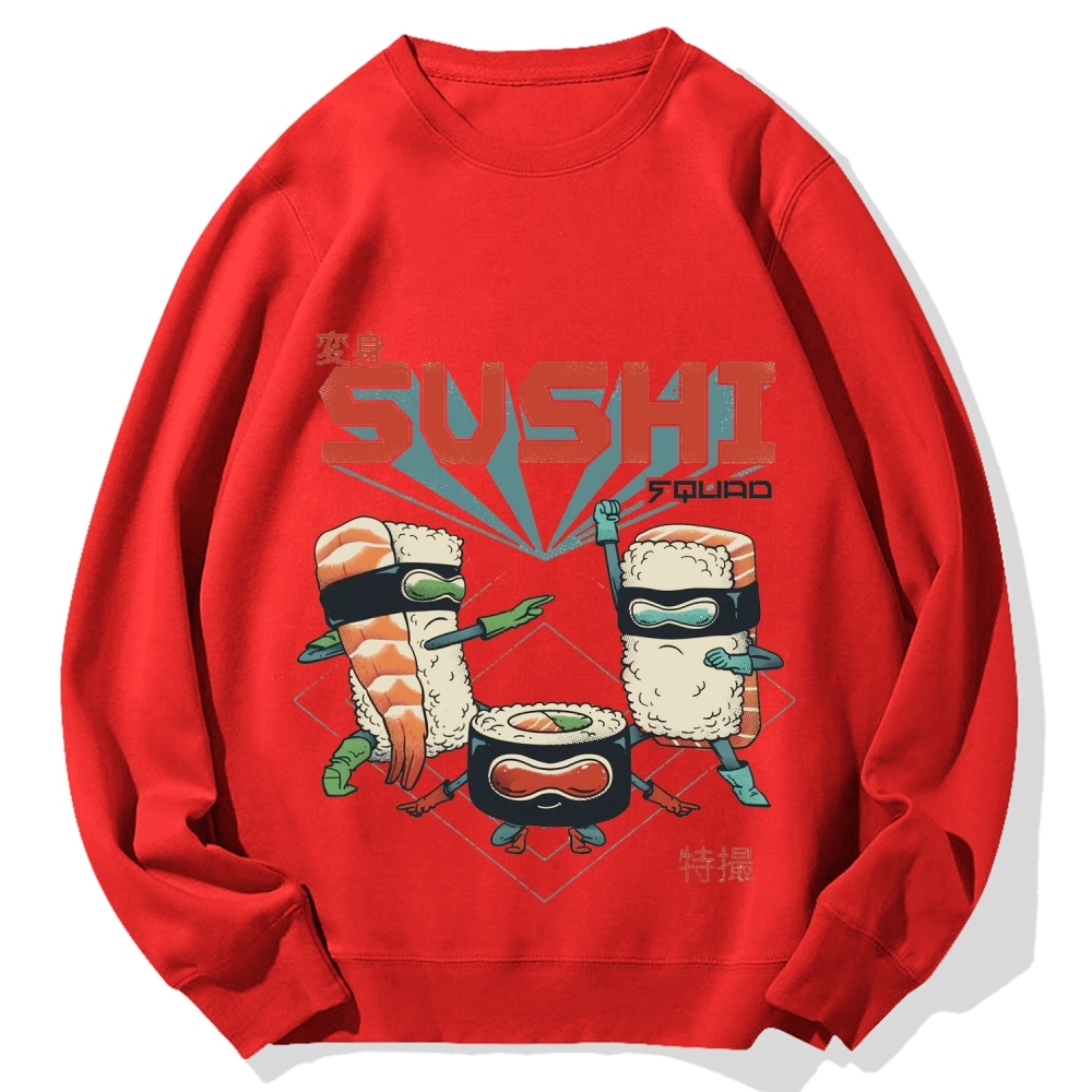 Sushi Kamen Cotton Sweatshirt