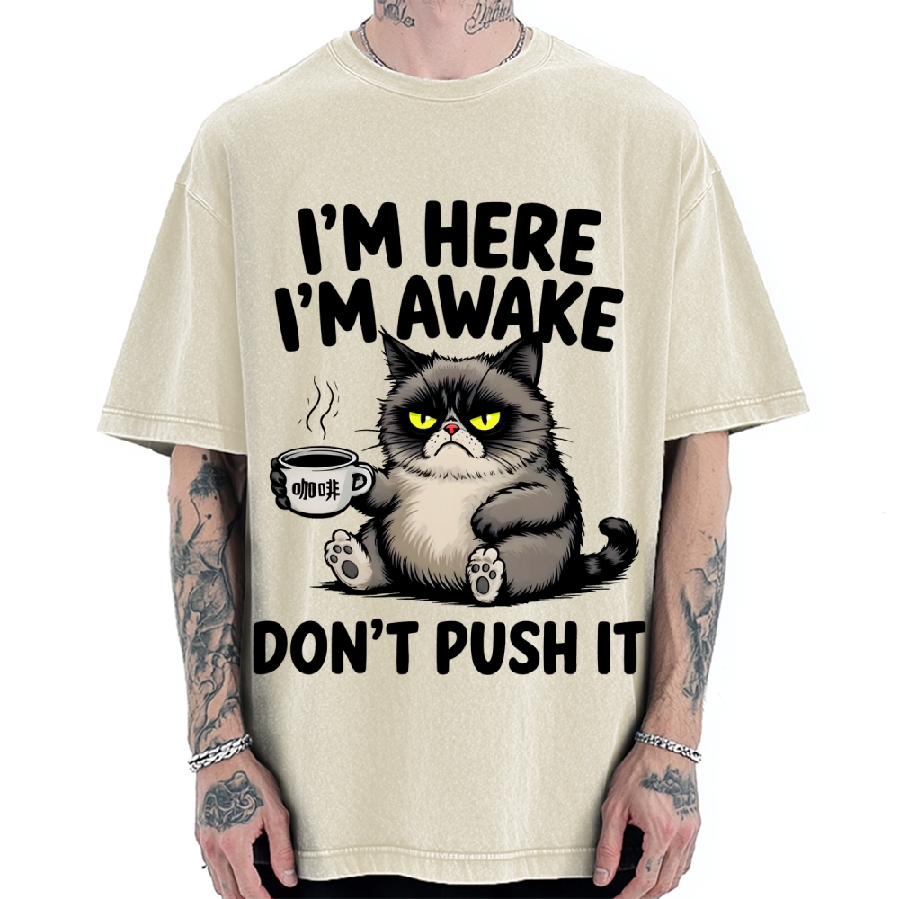 Tired Cat Vintage Washed T-shirt