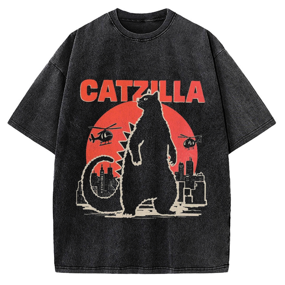 Catzilla Vintage Washed T-shirt