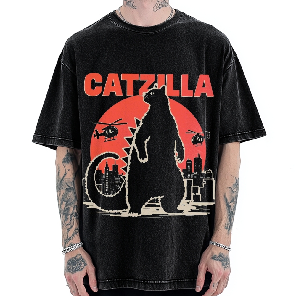 Catzilla Vintage Washed T-shirt