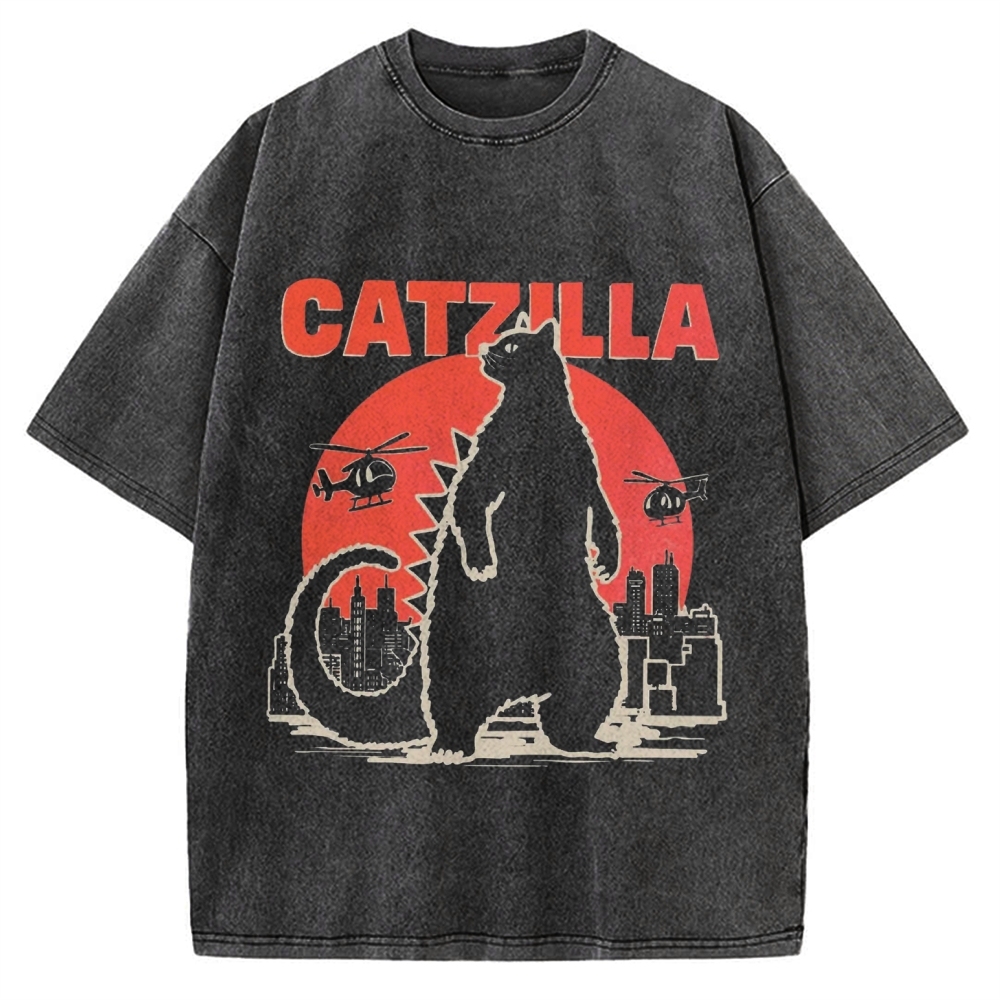 Catzilla Vintage Washed T-shirt