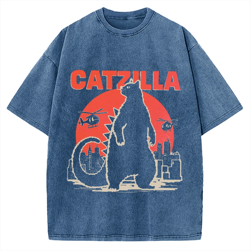 Catzilla Vintage Washed T-shirt