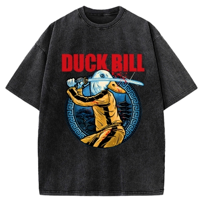 Chinese Kung Fu Duck Vintage Washed T-shirt