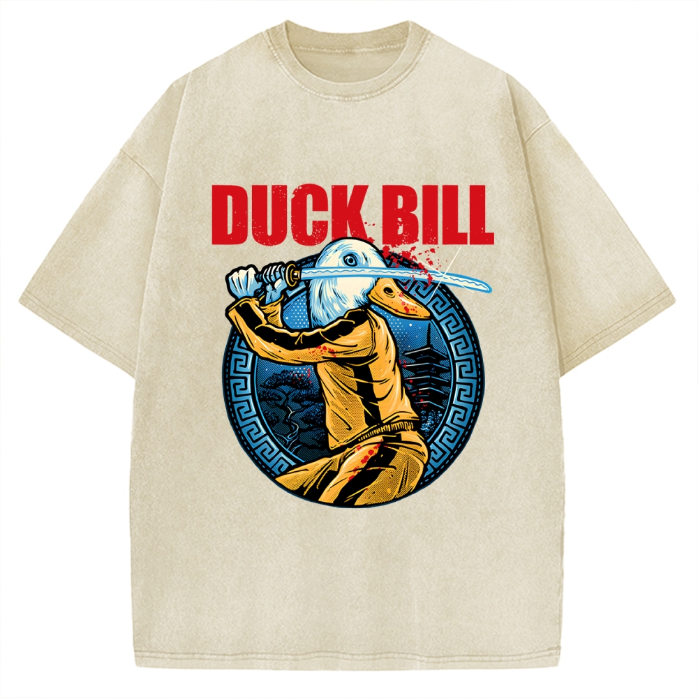 Chinese Kung Fu Duck Vintage Washed T-shirt