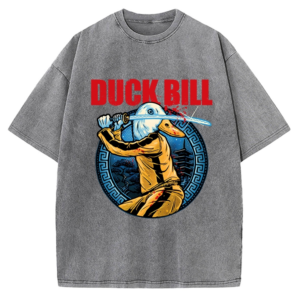 Chinese Kung Fu Duck Vintage Washed T-shirt