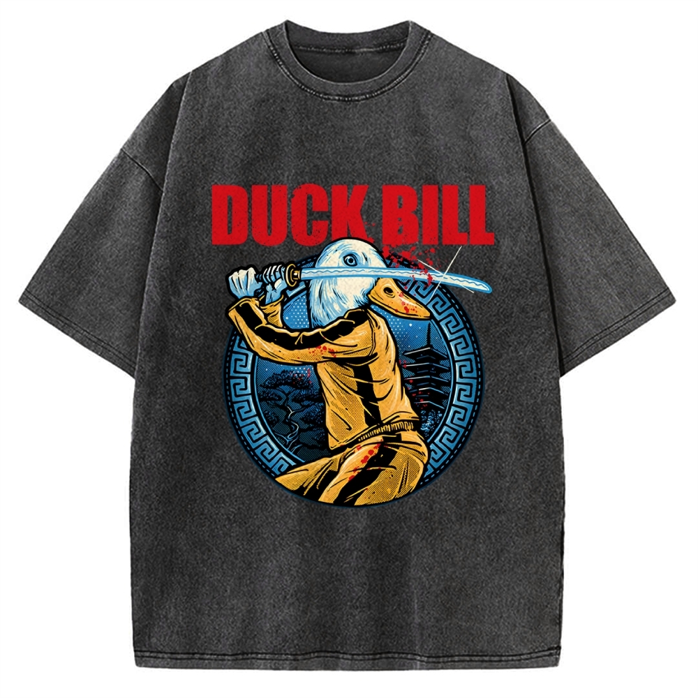 Chinese Kung Fu Duck Vintage Washed T-shirt