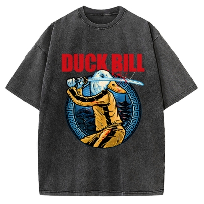 Chinese Kung Fu Duck Vintage Washed T-shirt