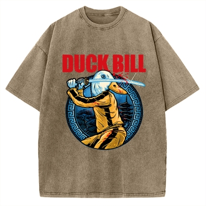 Chinese Kung Fu Duck Vintage Washed T-shirt