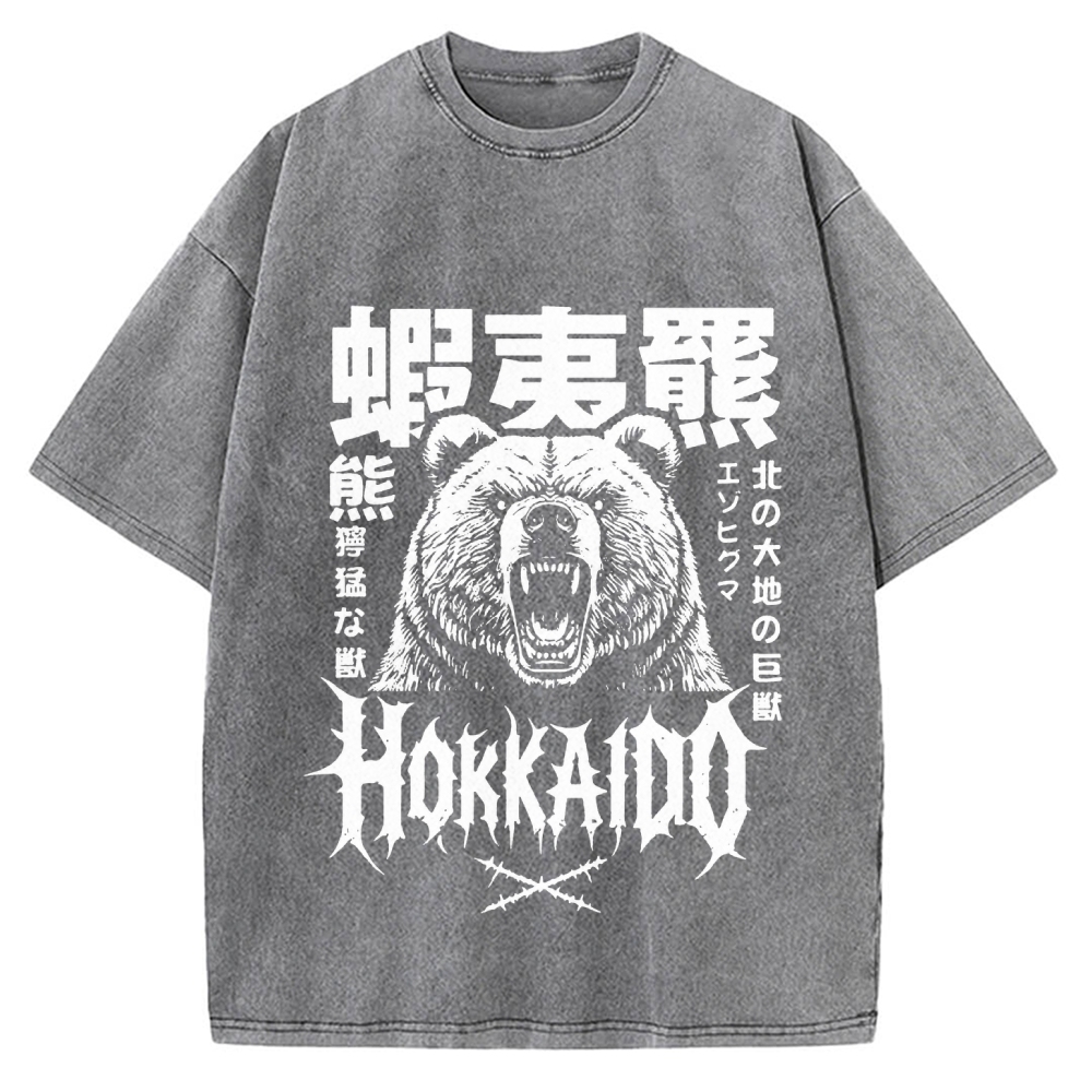Tokyo-Assassin Hokkaido Bear Vintage Washed T-shirt