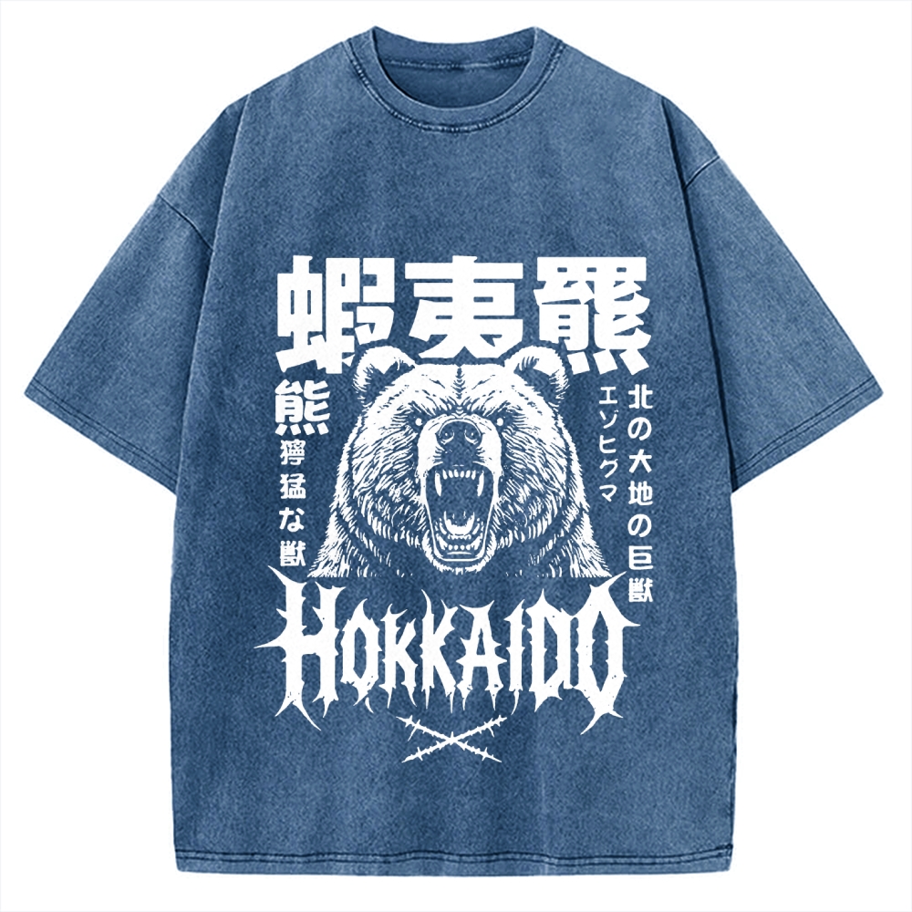 Tokyo-Assassin Hokkaido Bear Vintage Washed T-shirt