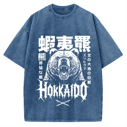 Tokyo-Assassin Hokkaido Bear Vintage Washed T-shirt