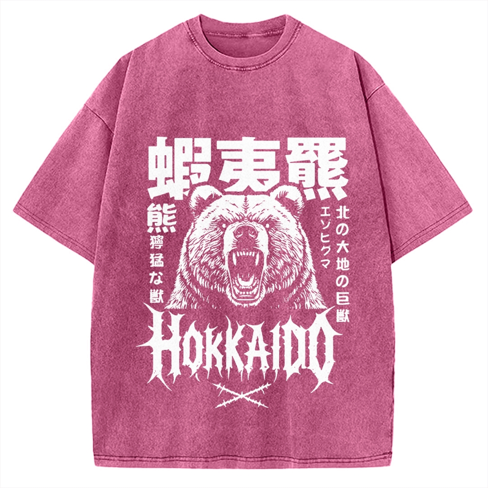 Tokyo-Assassin Hokkaido Bear Vintage Washed T-shirt