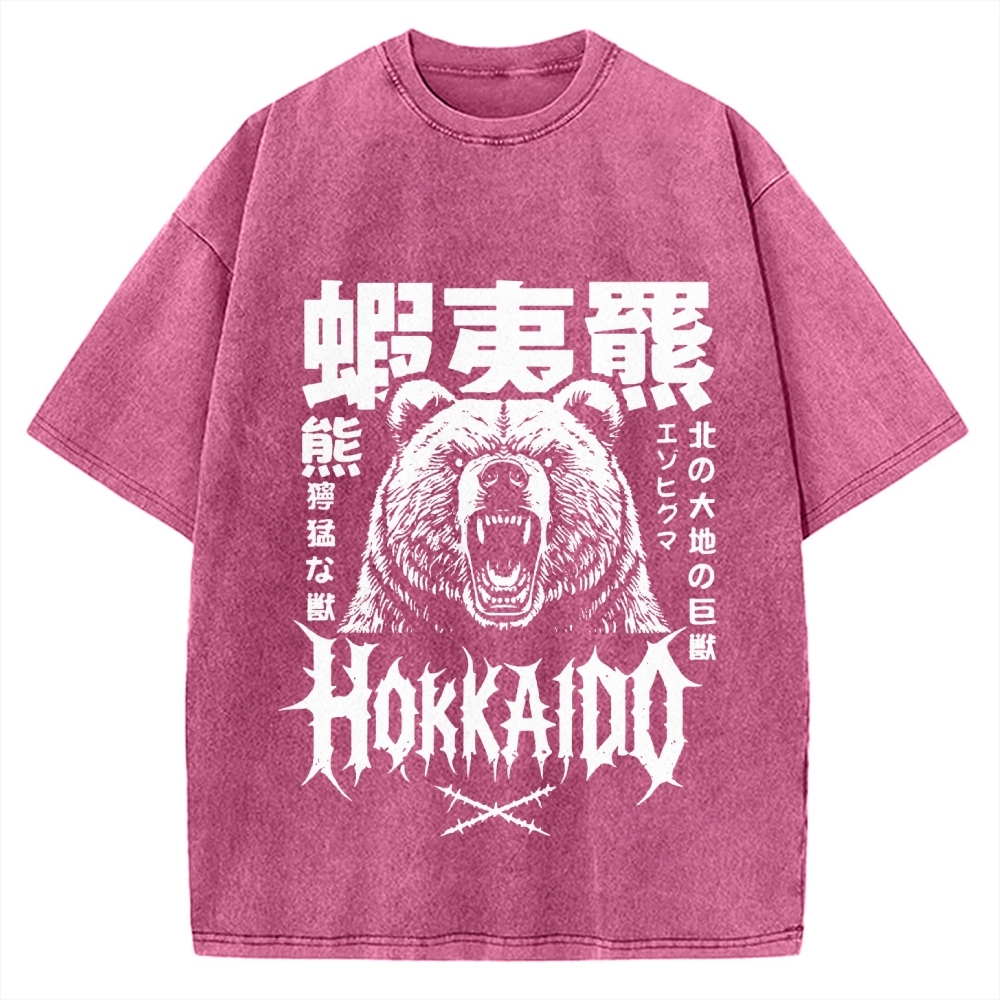 Tokyo-Assassin Hokkaido Bear Vintage Washed T-shirt