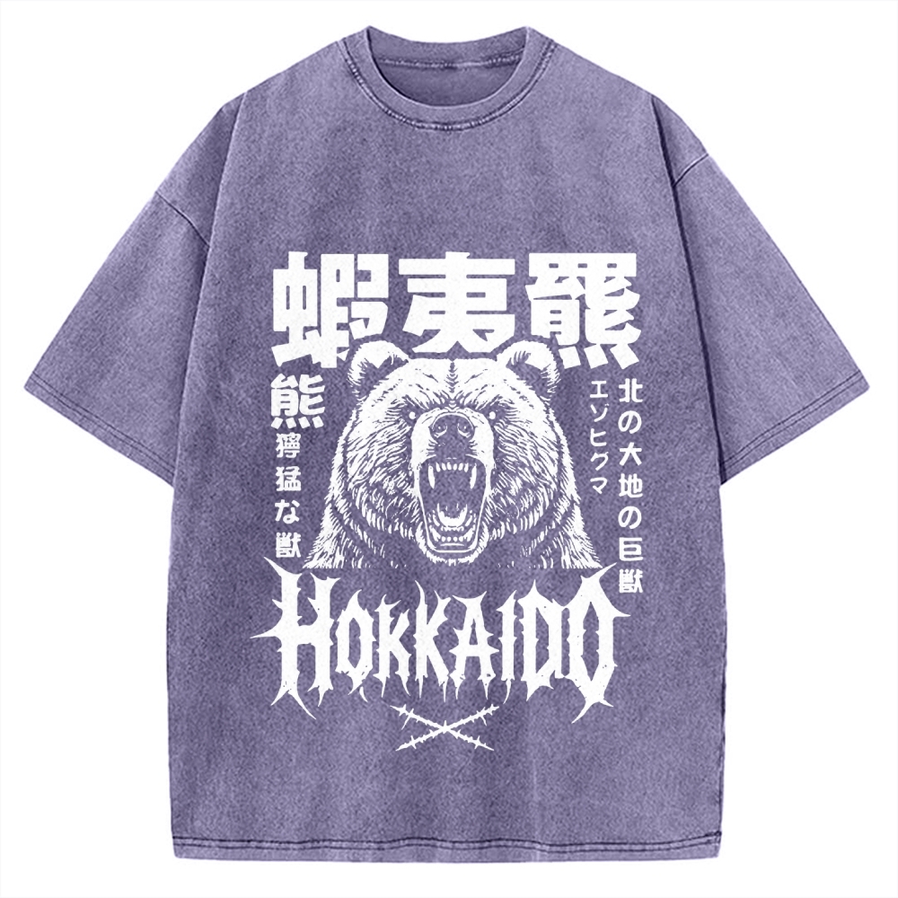 Tokyo-Assassin Hokkaido Bear Vintage Washed T-shirt