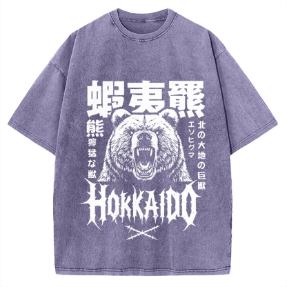Tokyo-Assassin Hokkaido Bear Vintage Washed T-shirt