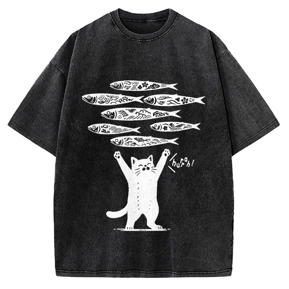 The Lucky Cat Vintage Washed T-shirt