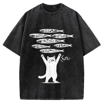 The Lucky Cat Vintage Washed T-shirt