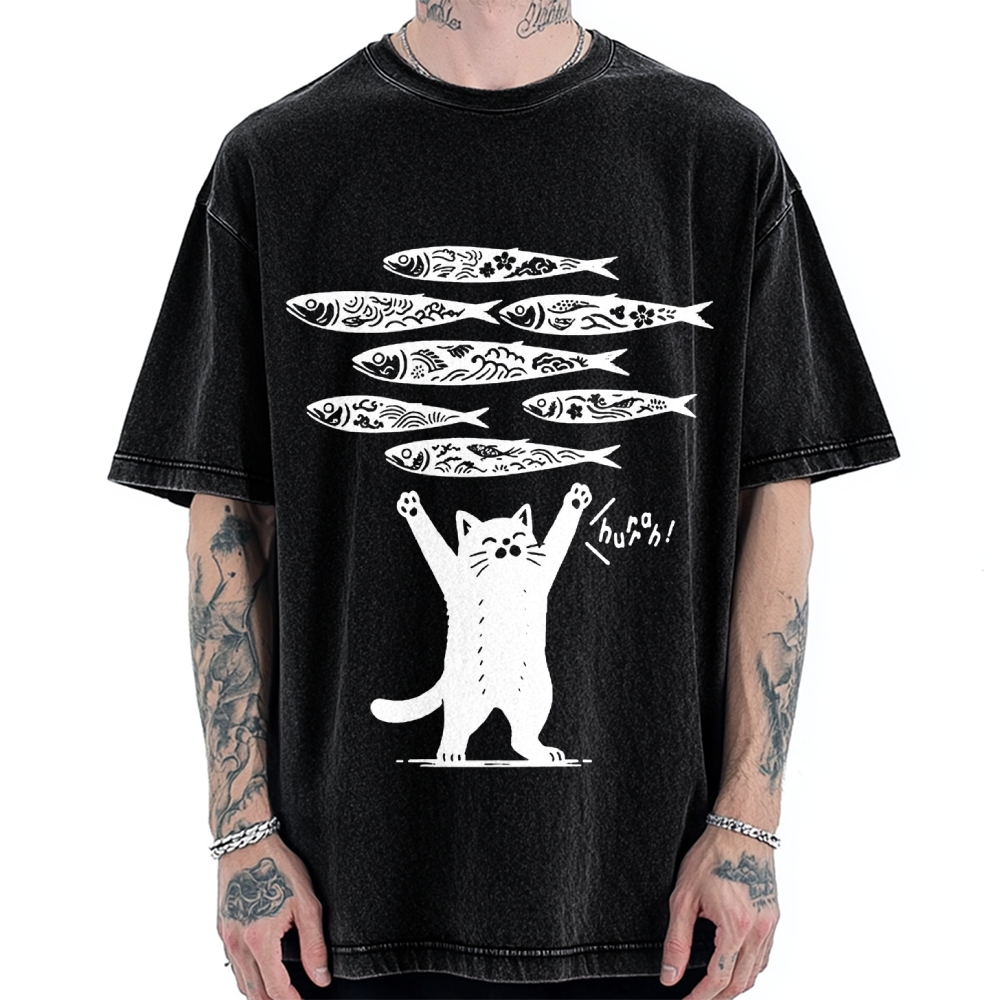 The Lucky Cat Vintage Washed T-shirt