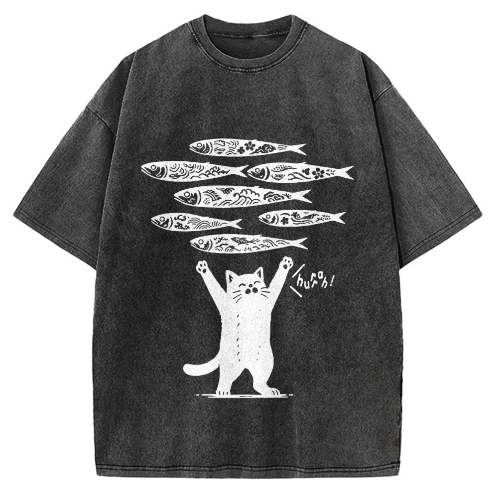 The Lucky Cat Vintage Washed T-shirt