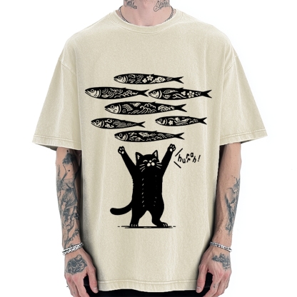 The Lucky Cat Vintage Washed T-shirt