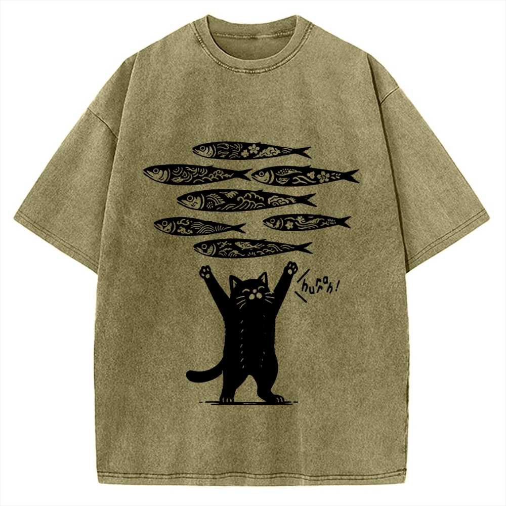 The Lucky Cat Vintage Washed T-shirt