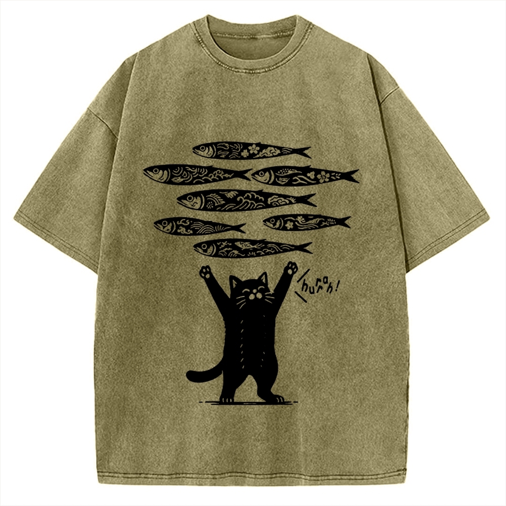 The Lucky Cat Vintage Washed T-shirt