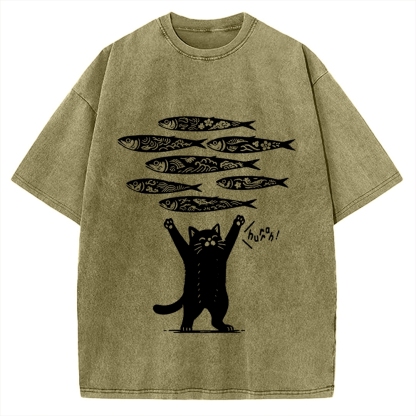 The Lucky Cat Vintage Washed T-shirt