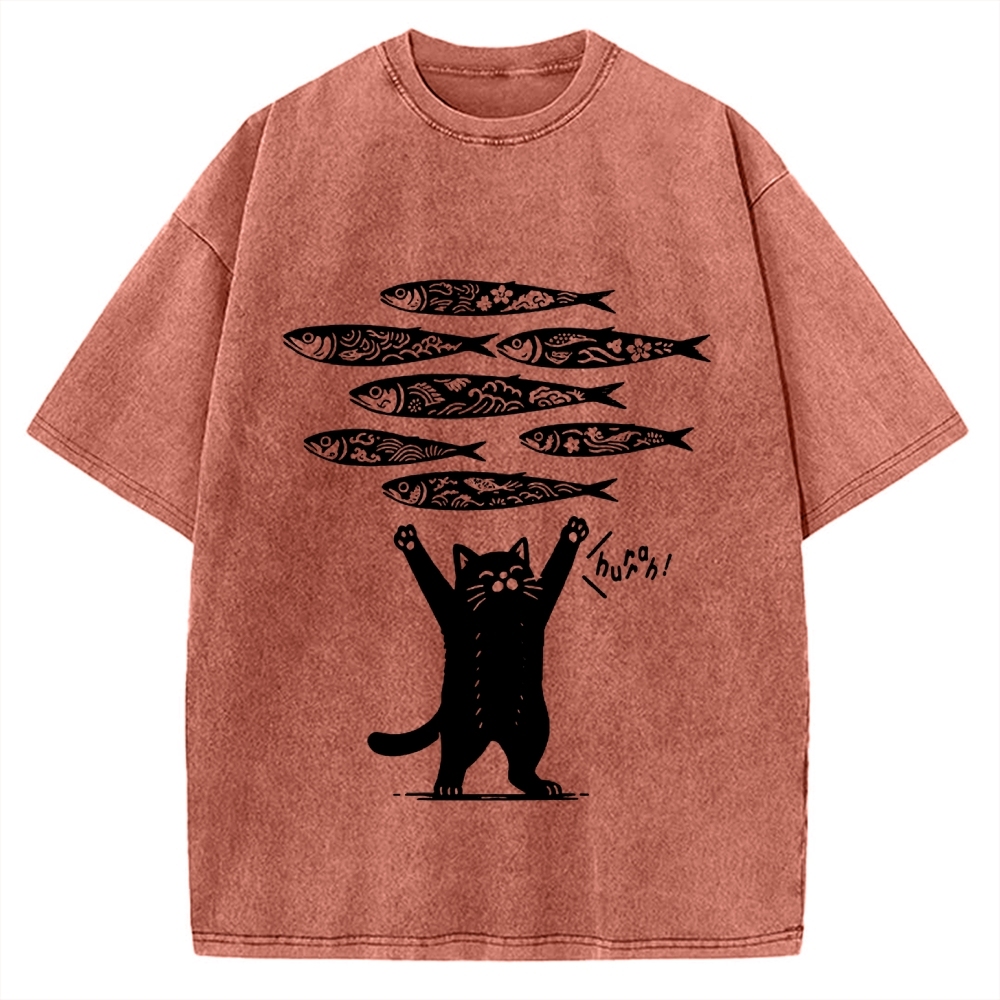 The Lucky Cat Vintage Washed T-shirt