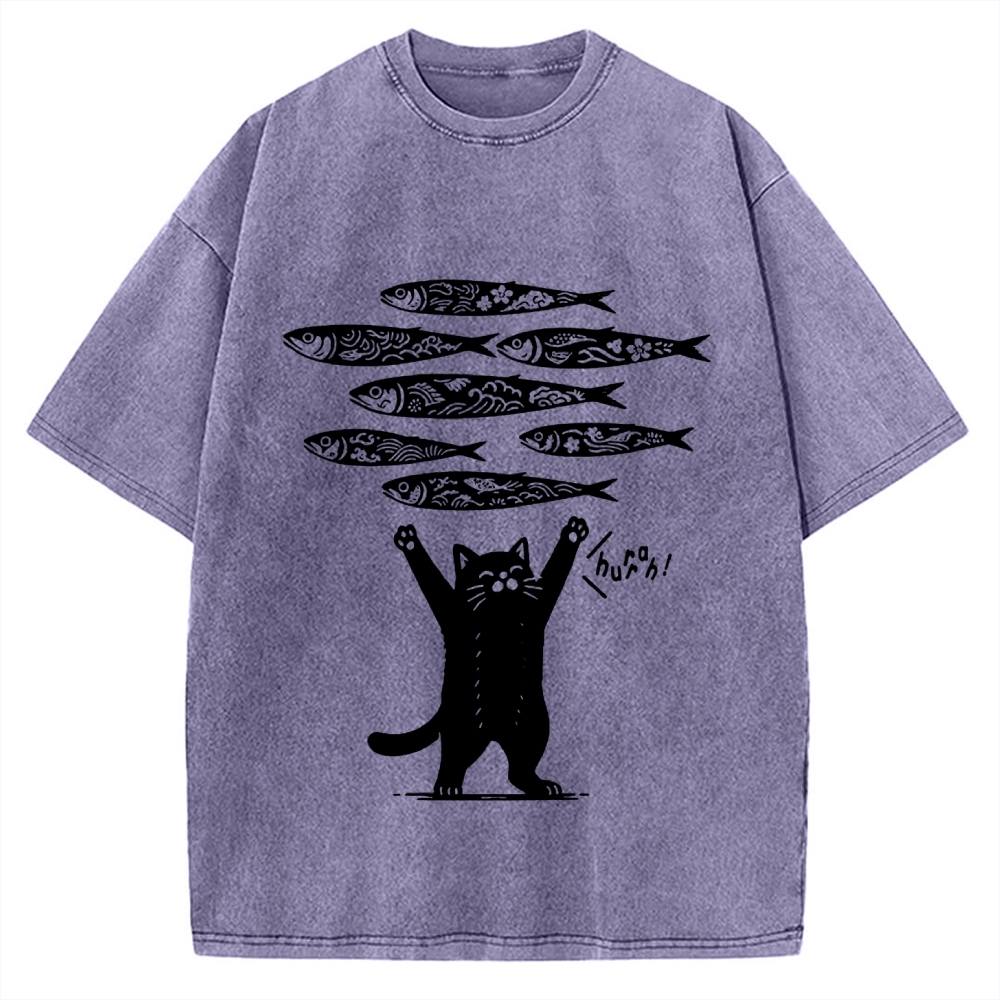 The Lucky Cat Vintage Washed T-shirt
