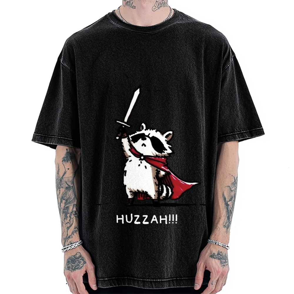 Huzzah Racoon Vintage Washed T-shirt