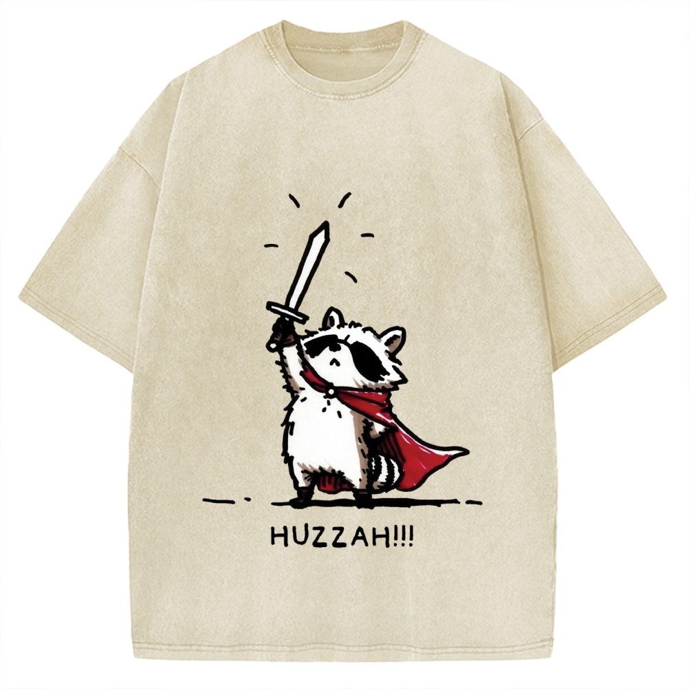 Huzzah Racoon Vintage Washed T-shirt