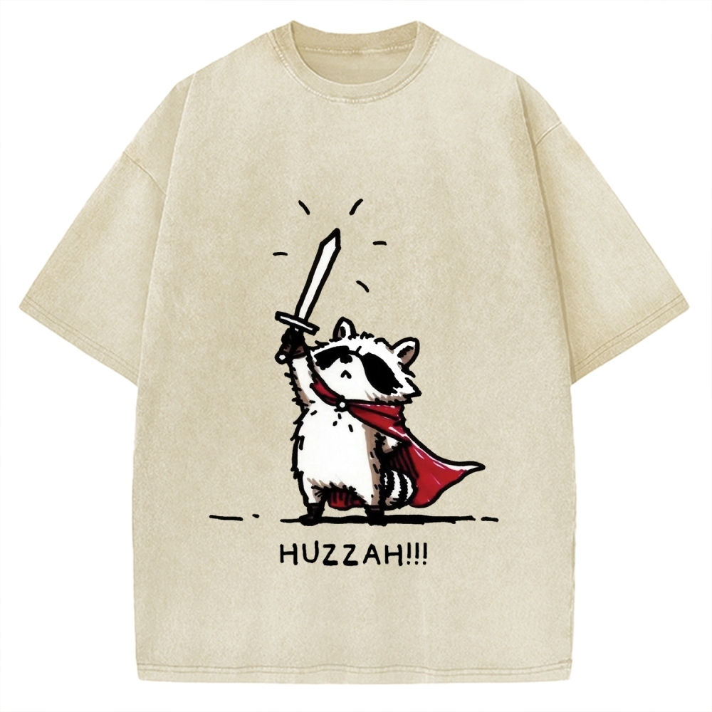 Huzzah Racoon Vintage Washed T-shirt