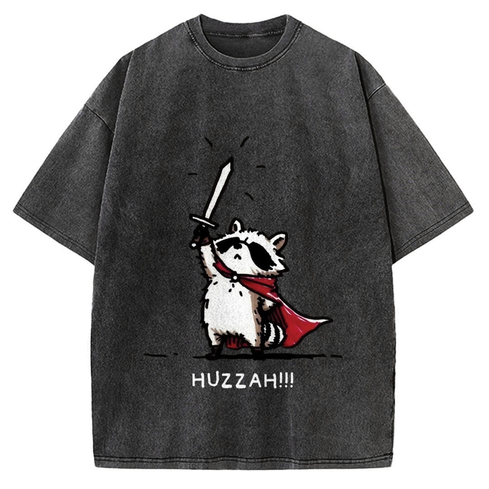 Huzzah Racoon Vintage Washed T-shirt