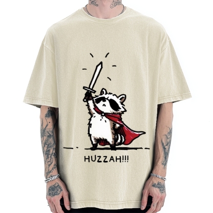 Huzzah Racoon Vintage Washed T-shirt