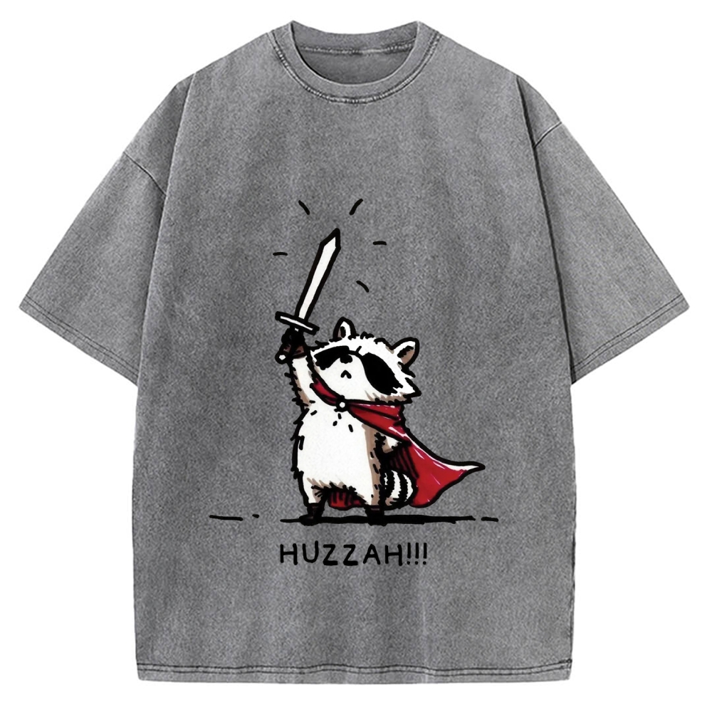 Huzzah Racoon Vintage Washed T-shirt